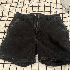 cotton on black denim shorts